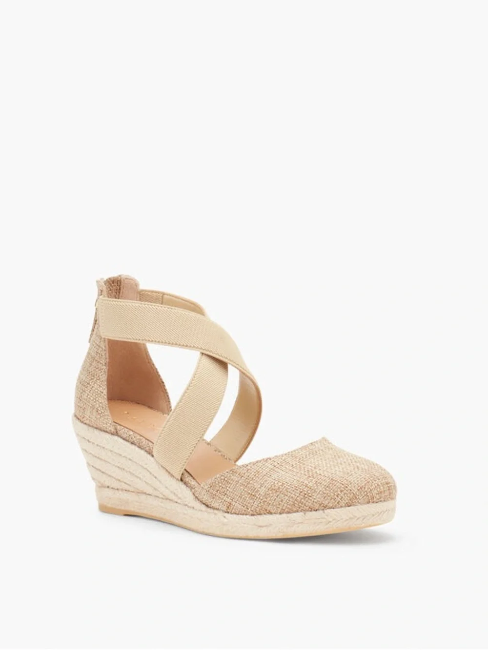 Talbots Lyndsay D’orsay Espadrille Wedges - Linen. 7.5. From Local Talbots!